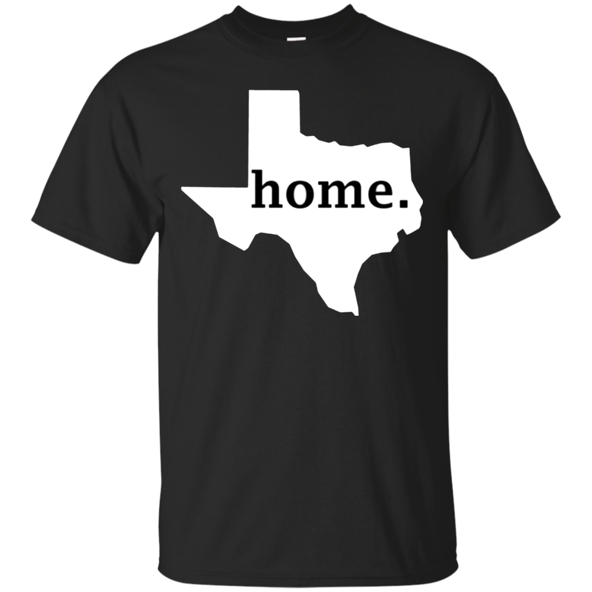 Texas Home Love State Map Outline Shirt