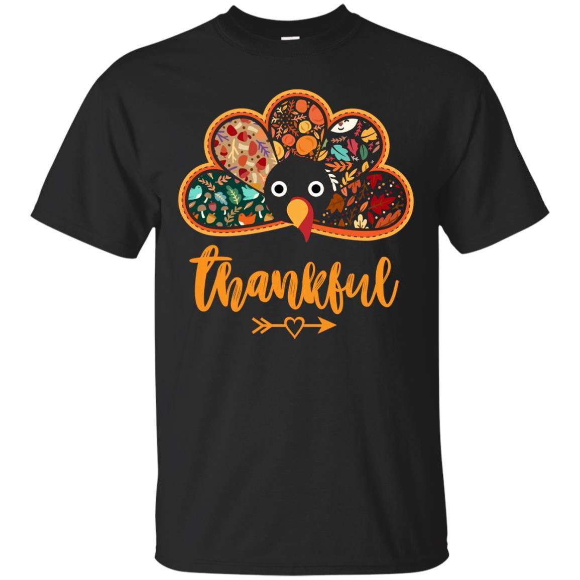 Thanksgiving Day Turkey Thankful T-shirt Fall Pattern Design