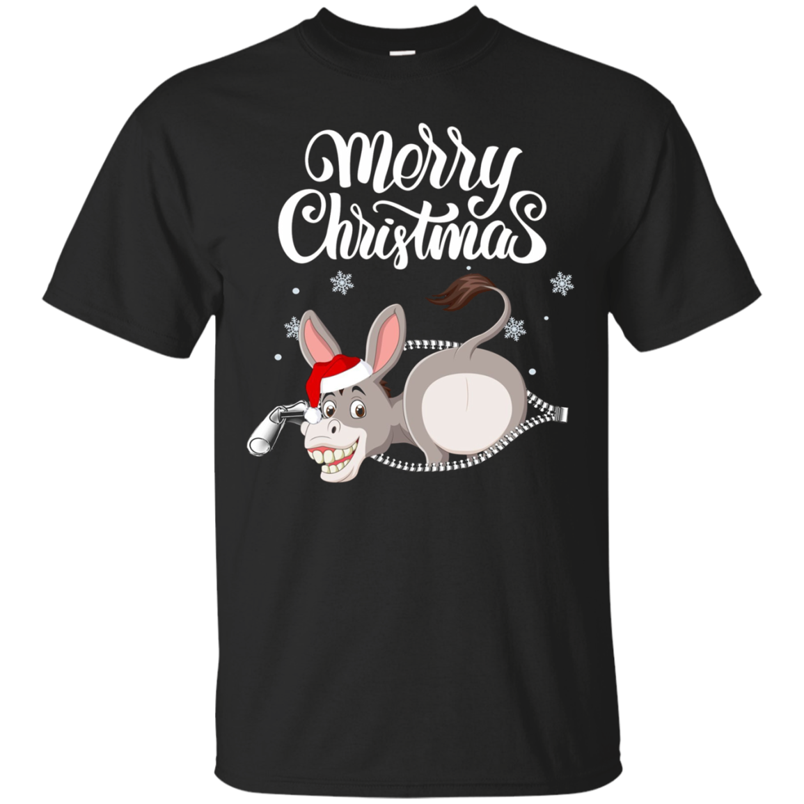 Donkey Santa Merry Christmas 2018 Gift T-shirt