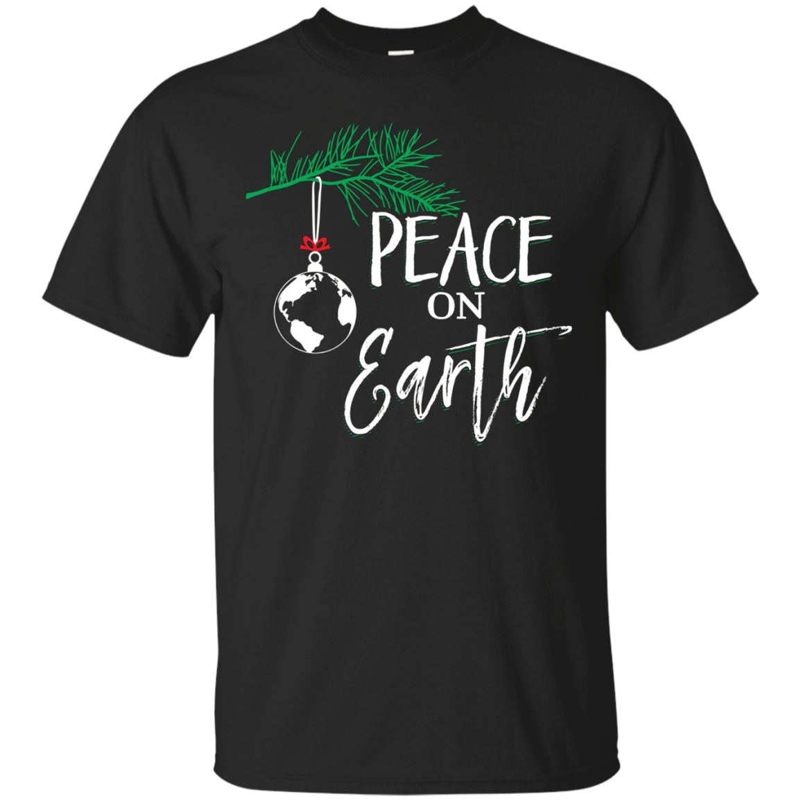 Peace On Earth - Peaceful Christian Christmas T-shirt