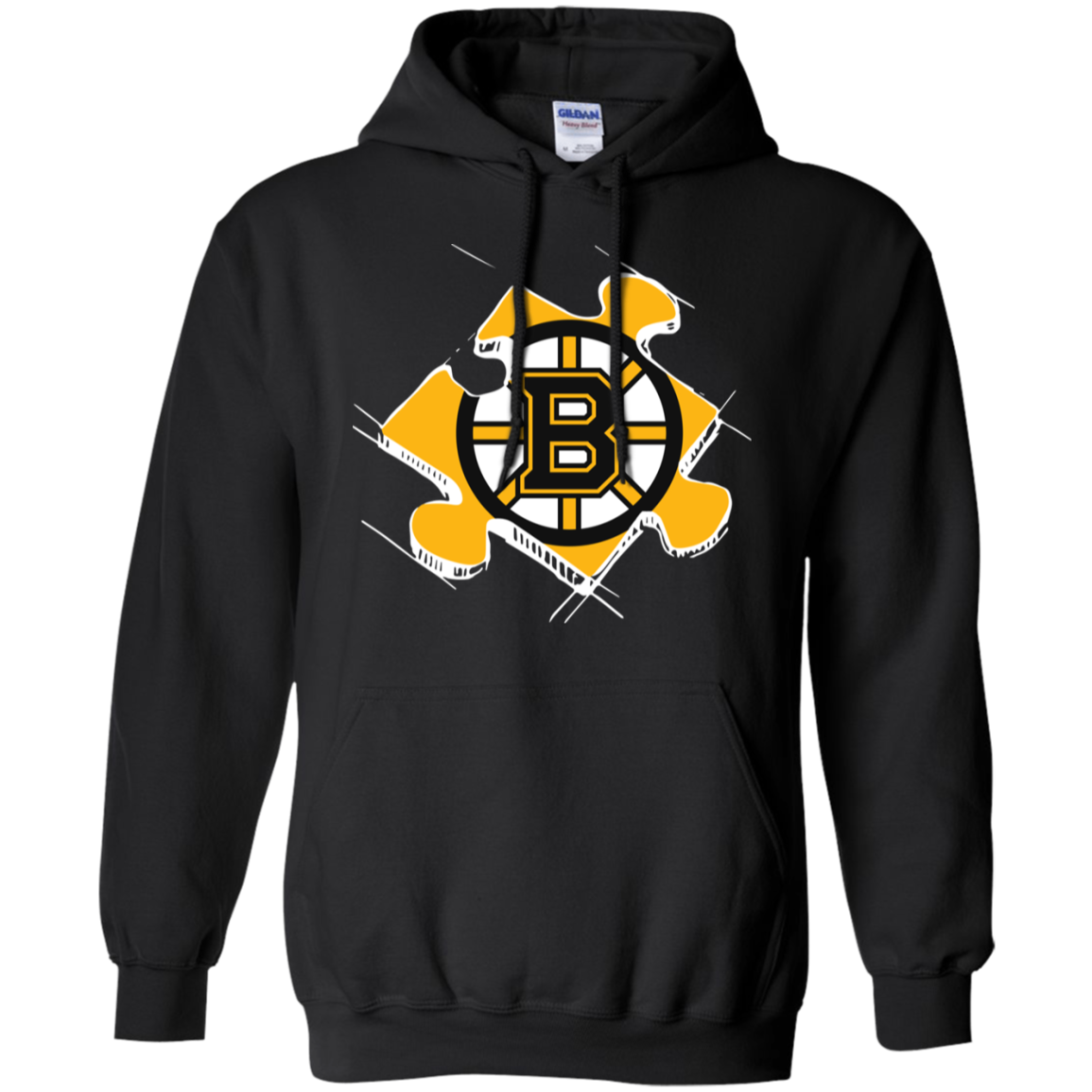 Boston Bruins Autism Puzzle G185 Pullover 8 Oz. Shirts