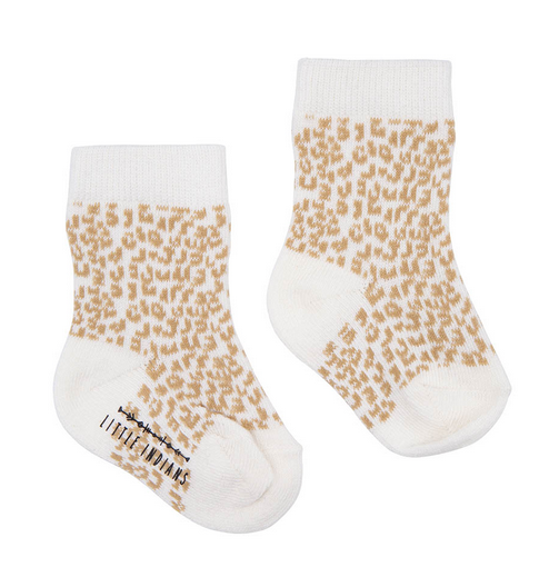 Doen Krijger Haalbaarheid Baby Sokken - Leopard van Little Indians