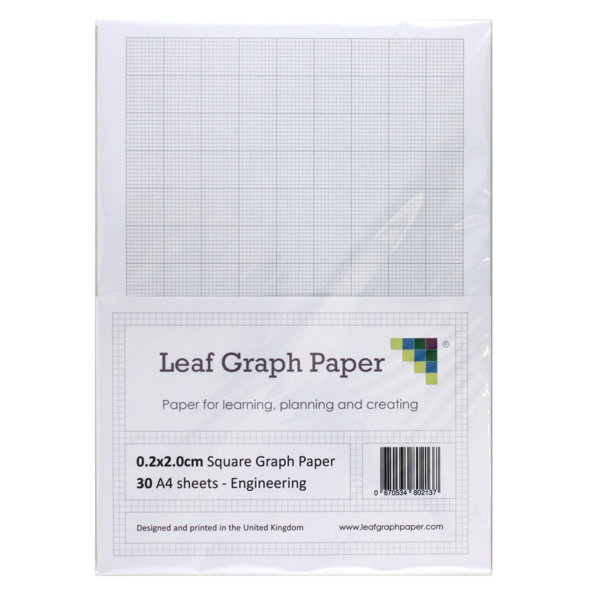 a4-graph-paper-2mm-0-2mm-squared-engineering-30-loose-leaf-sheets