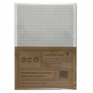 A4 Graph Paper 1mm 0.1cm 100% Recycled, Plastic Free, Loos – Leaf Graph Paper