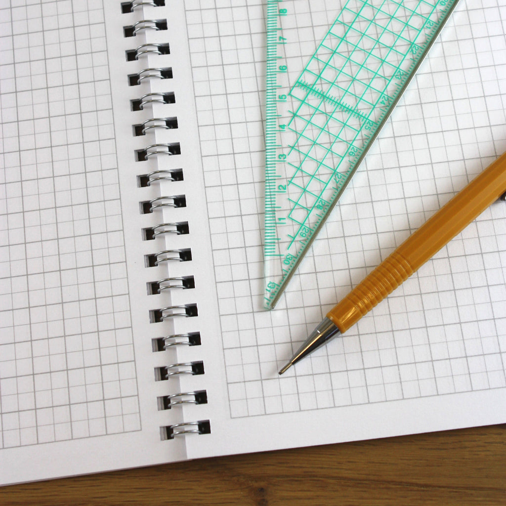 A5 Graph Paper 5mm 0.5cm Squared - Jotter Pad 50 Pages - Engineering S