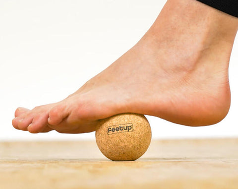 Cork Massage Ball Foot Position