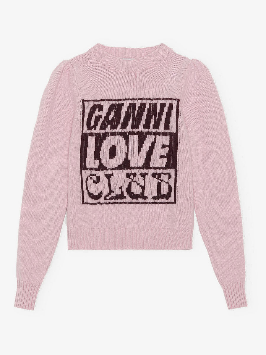 美品】GANNI LOVE CLUB ピンク ニット トップス ニット/セーター