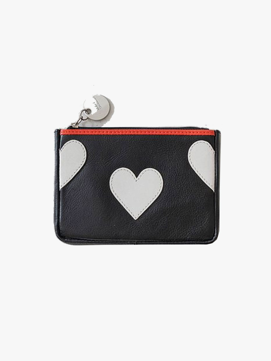 black heart purse