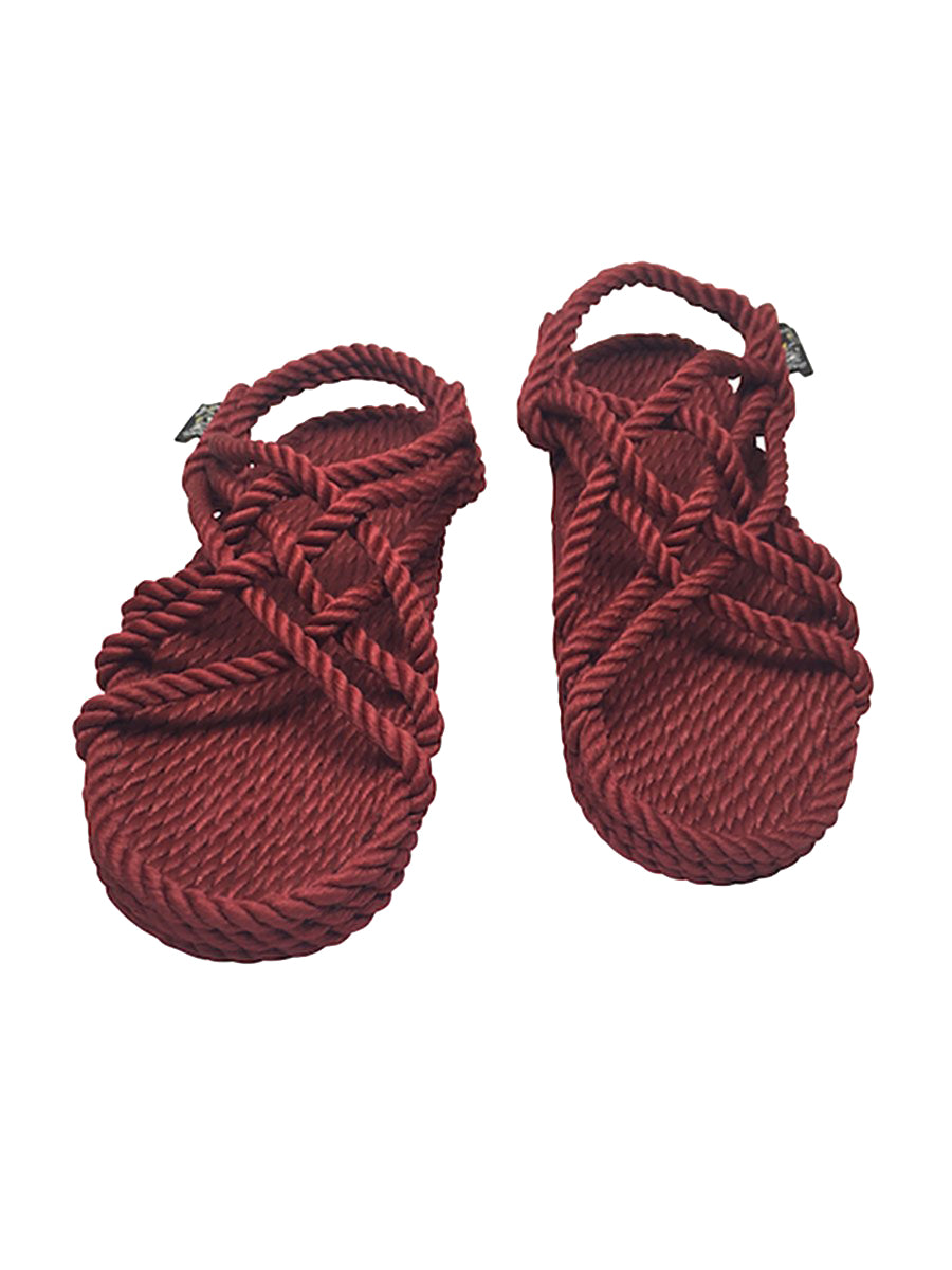 Jc Rope Sandals Bordeaux