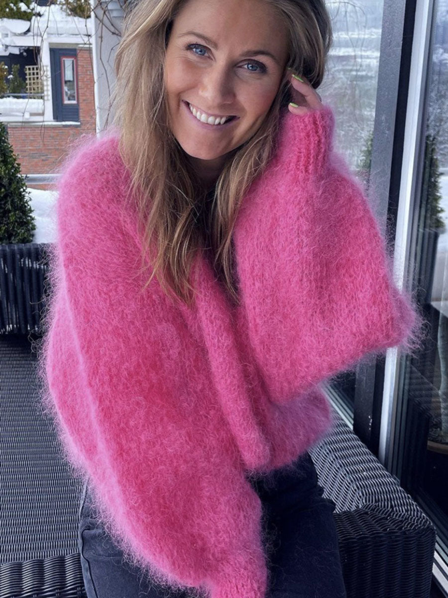 pink mohair jumper