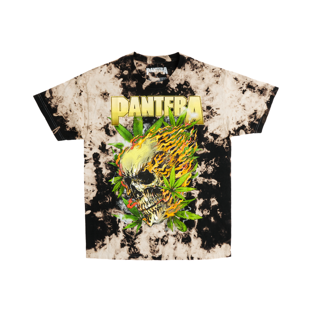 Cannabis Skull Tie Dye T-Shirt – Pantera Official