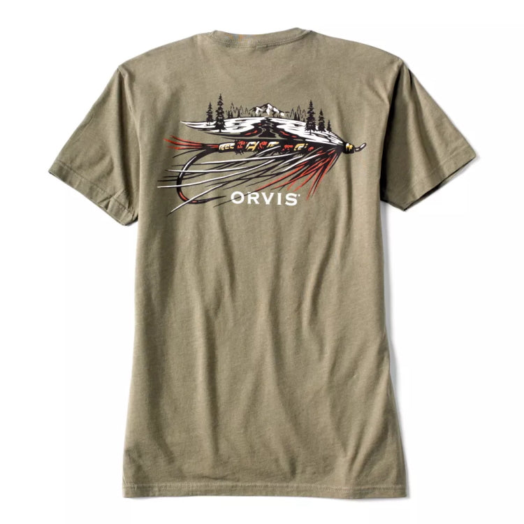 Orvis Fly Landscape T-Shirt - Olive - John Norris