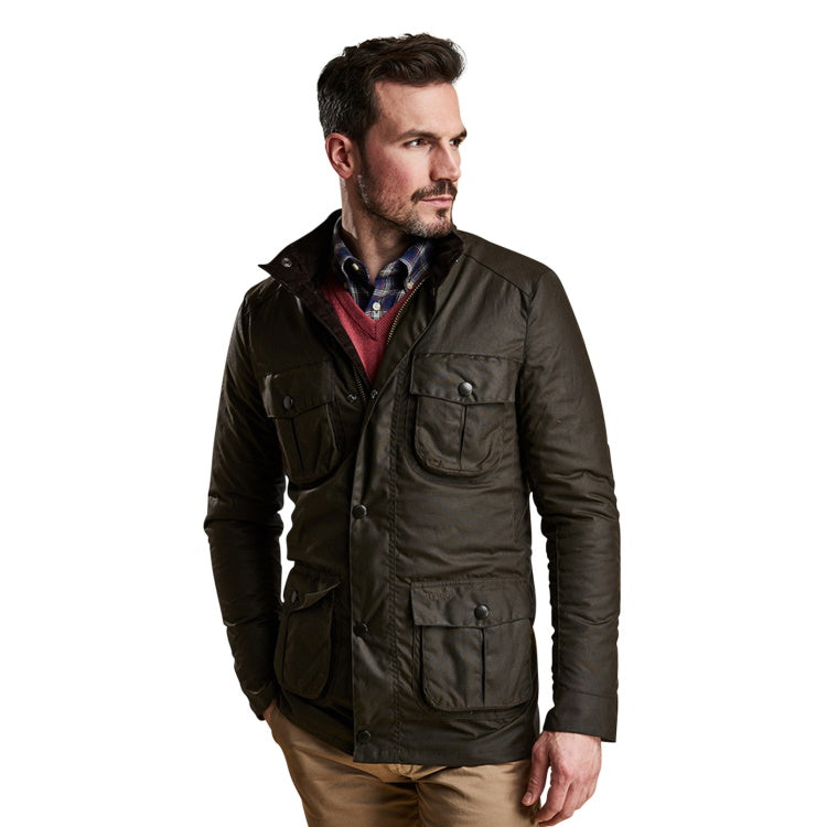 Barbour Corbridge Wax Jacket - Olive - John Norris