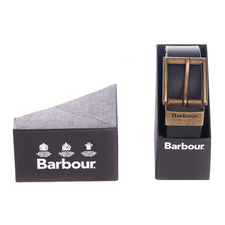barbour reversible leather belt