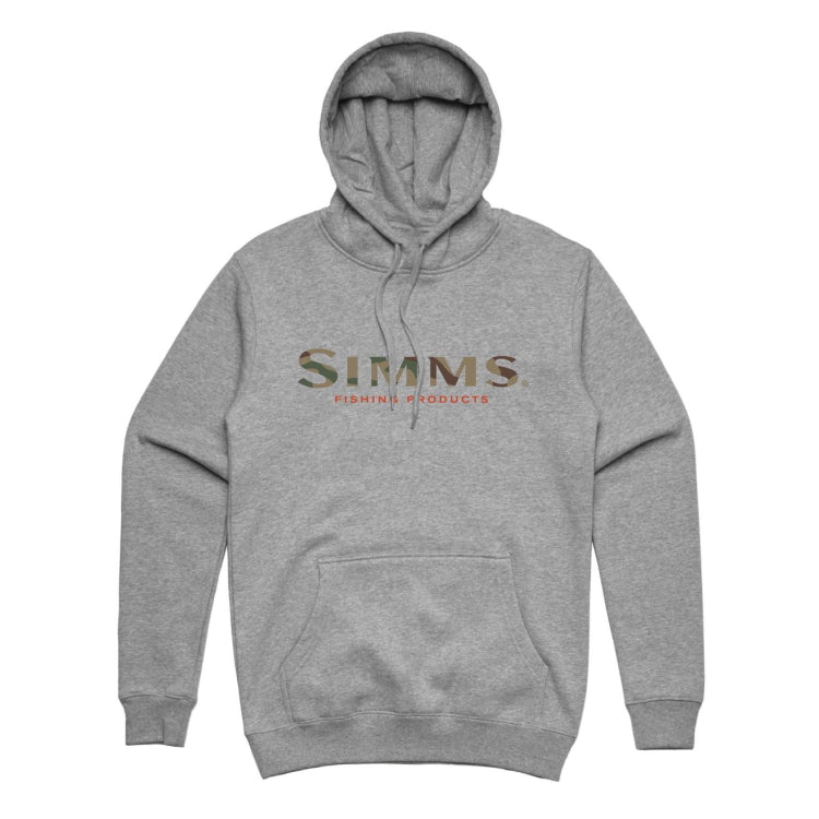 Simms Men's Simms Logo LS Shirt, M / Grey Heather