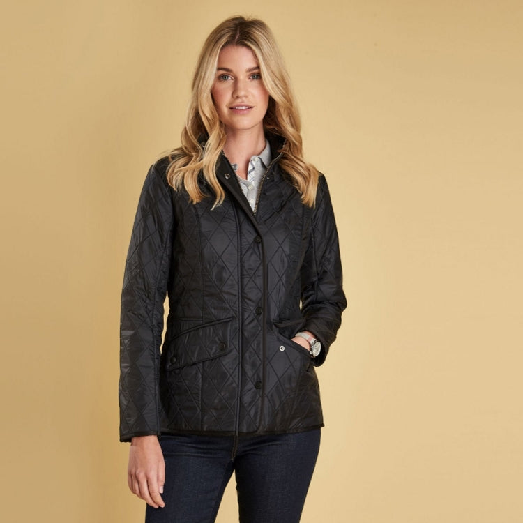 barbour black ladies jacket