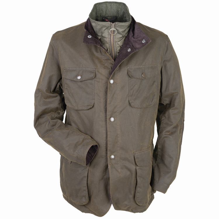 Barbour Ogston Wax Jacket - Olive - John Norris