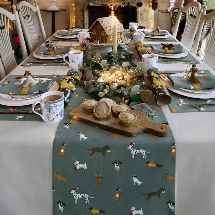 Sophie Allport Christmas Dogs Fabric Placemat John Norris