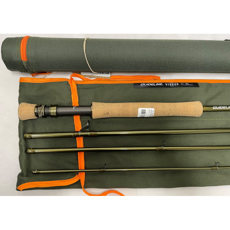 USED 10ft Guideline Stoked 6 Line 4 Piece Reservoir Fly Rod (379