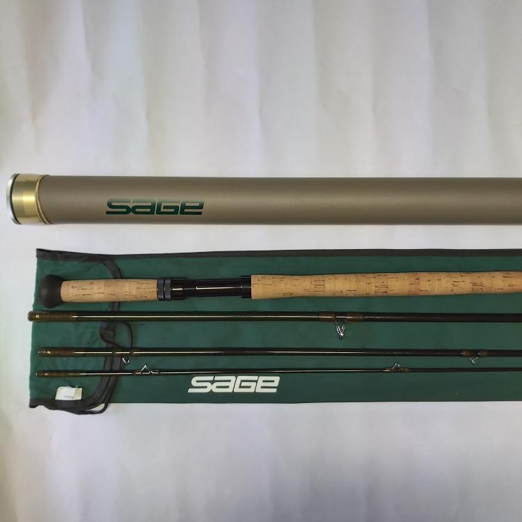 USED 15ft 1in Sage Graphite IV DH Salmon Fly Rod 10 Line 4 Piece (036)