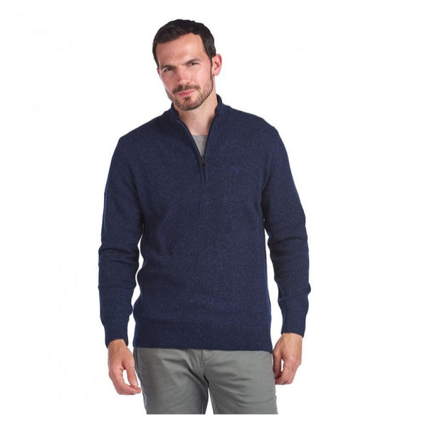 Barbour Essential Tisbury Half Zip Sweater - Navy - John Norris