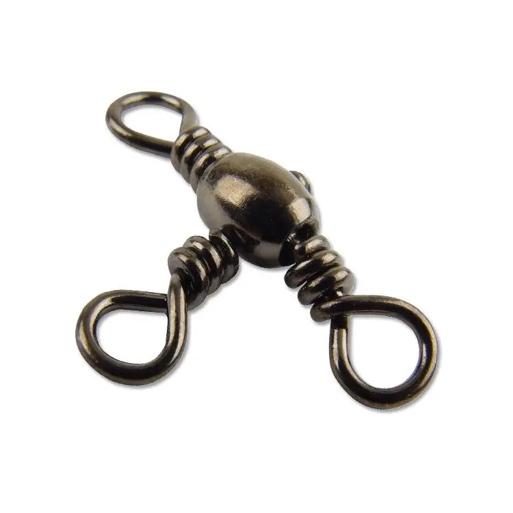 Mustad MA024-BN (77700) Three Way Cross Barrel Swivel - Size 4