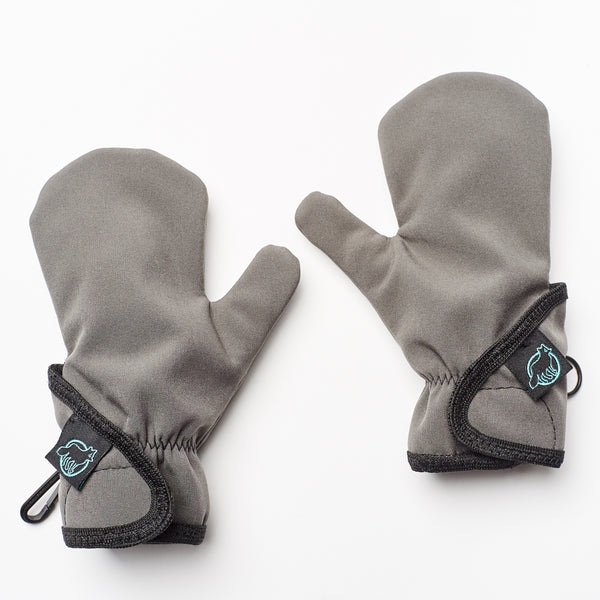 grey toddler mittens