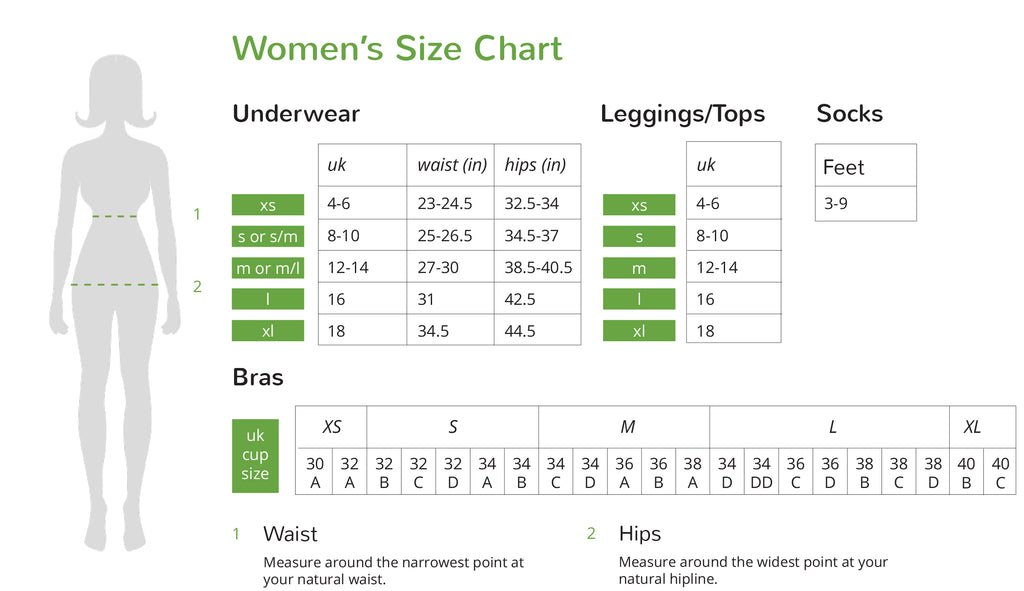 Uk Ladies Size Chart