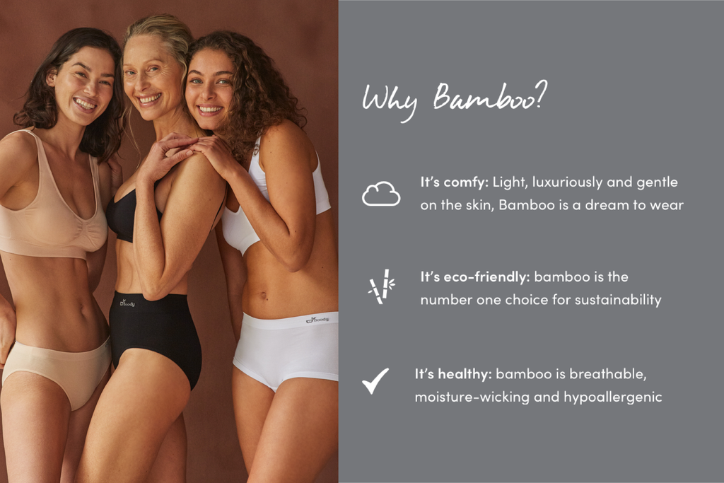 Womens Bamboo Fabric Underwear Breathing Healthy Skin Natural