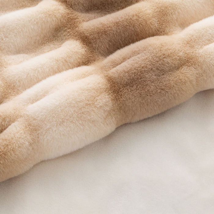Blanket Animal Fur Beige