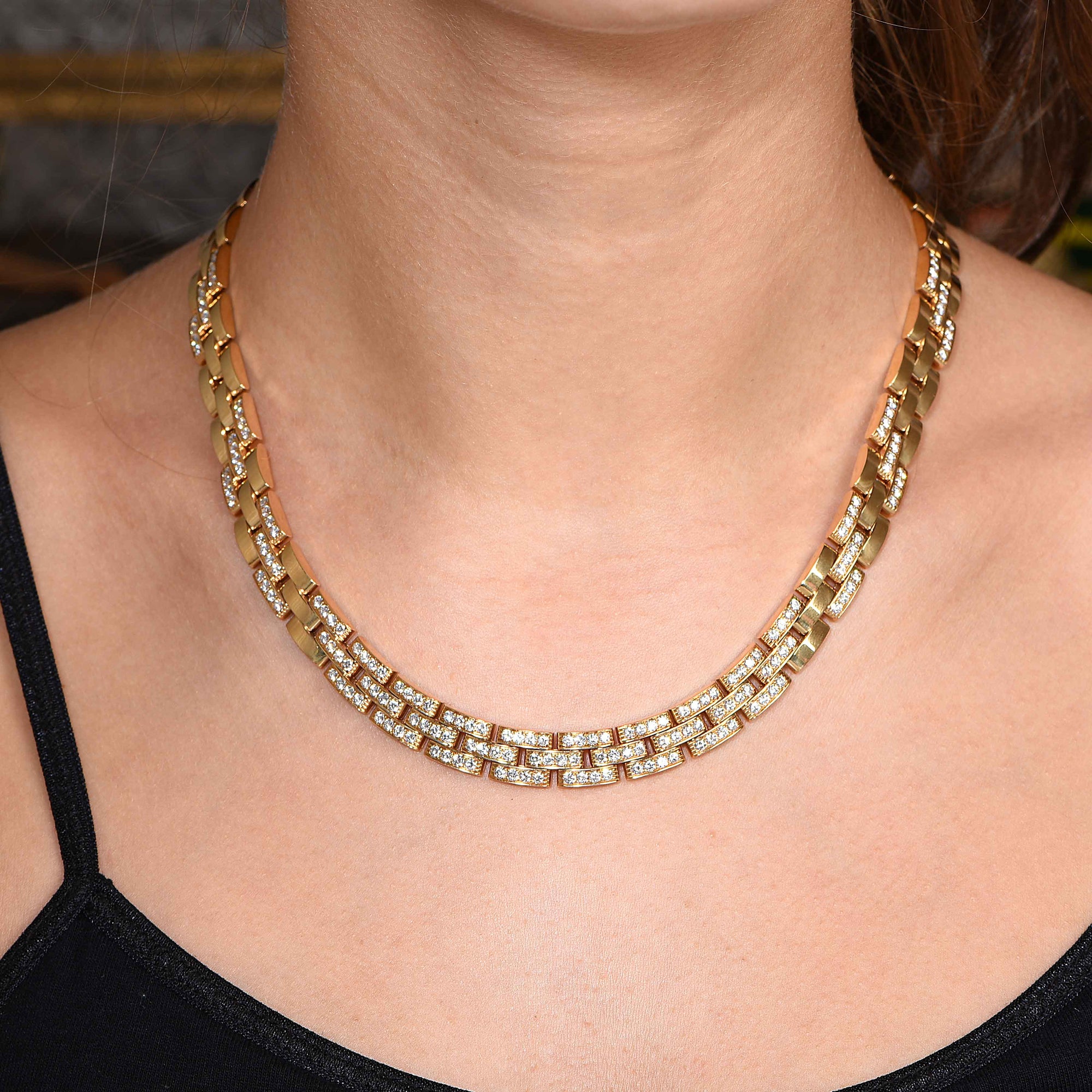 cartier gold necklace