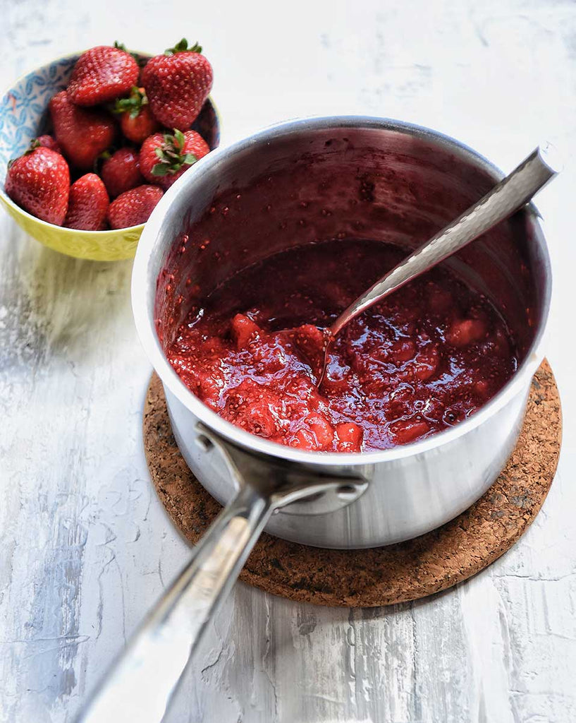 Préparation Muesli classique à la vanille et aux fraises