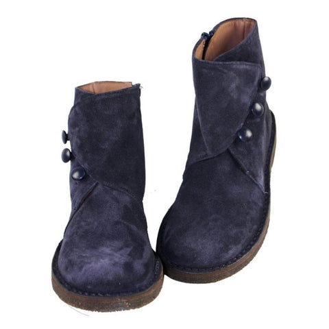 girls navy ankle boots