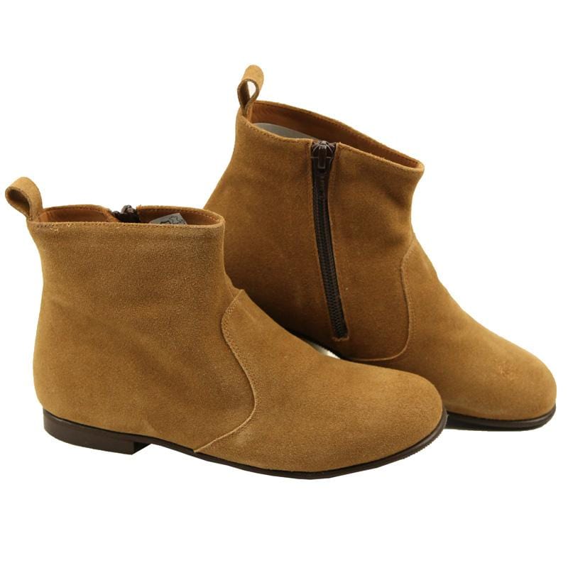 caramel suede boots