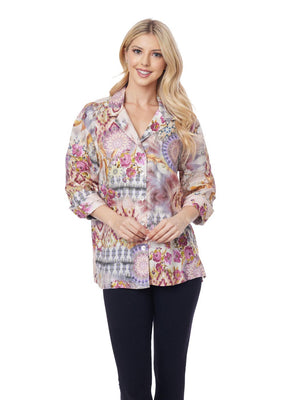 Tianello "Eileen" Linen "Aida" Blouse - Tianello.com