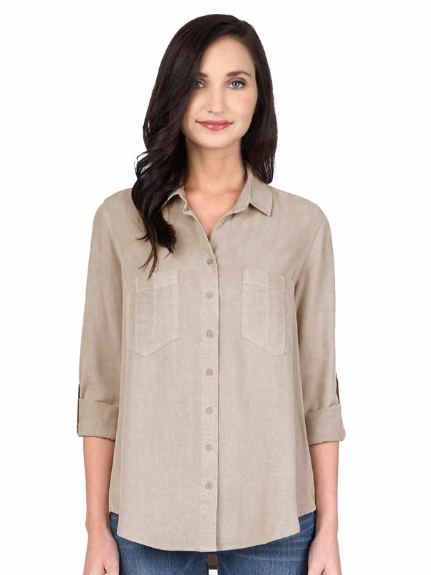 Savoir Blouse | Tencel Shirt Womens | Tianello – Tianello.com