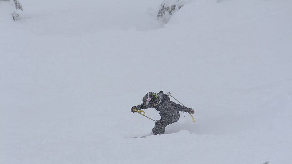 Young skier on the slopes