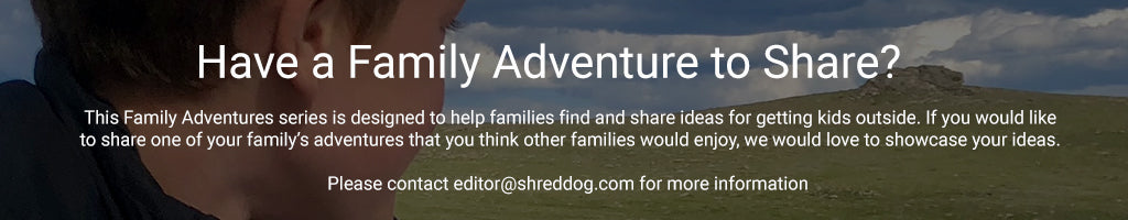 shred dog family adventure blog footer