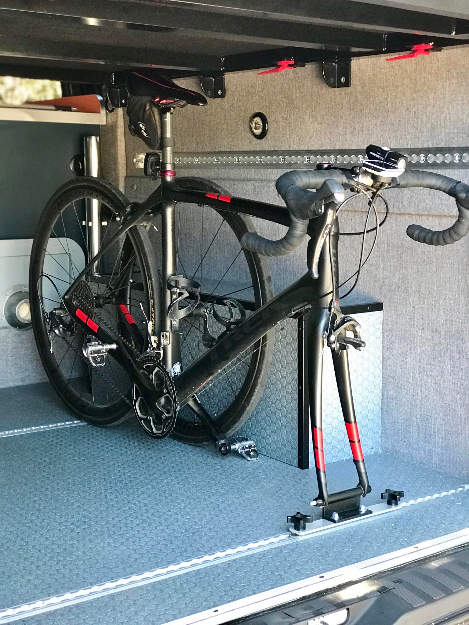 van floor bike rack