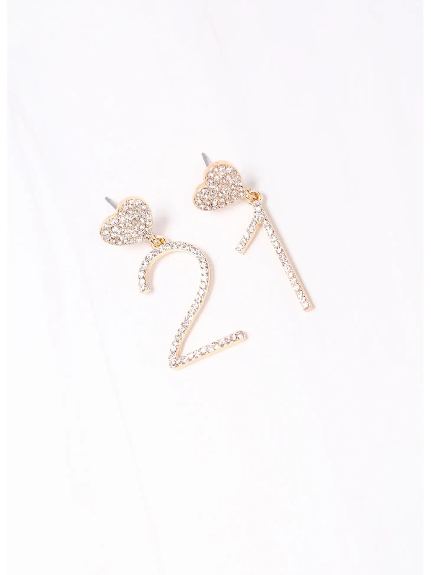 21 Drop Earring Gold