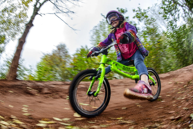 learning to balance on a bike