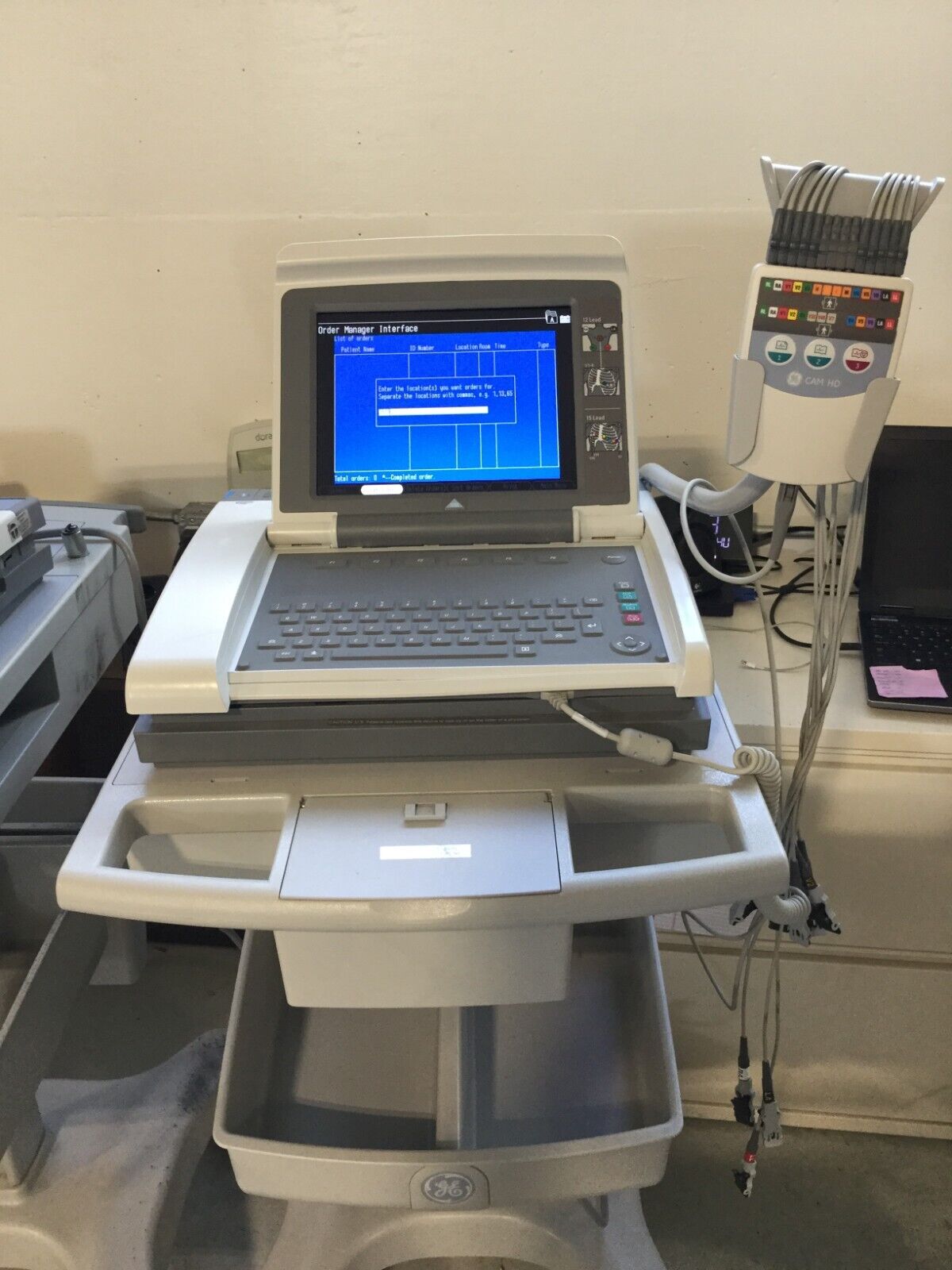 GE MAC 5500 RESTING ECG ANALYSIS SYSTEM SN# SKJ14473683PA