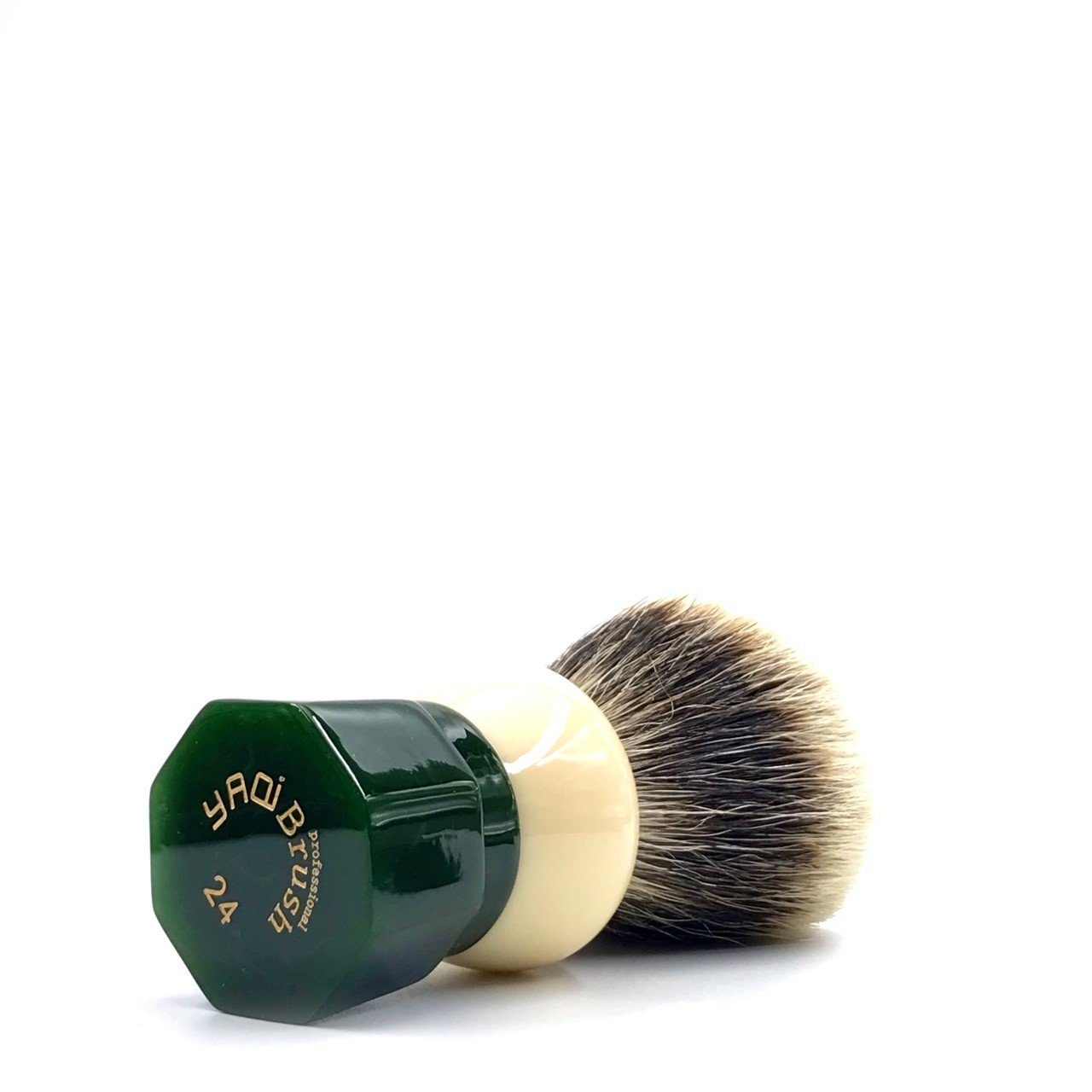 Yaqi R210404 Green Obsidian Two Band Badger Shaving Brush