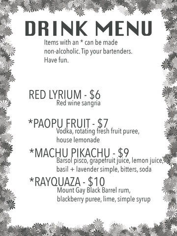 img: drink menu with pricing and details
