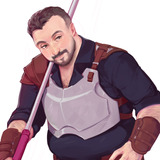 A fantasy persona illustration of Michael Moccio, Business Development Director