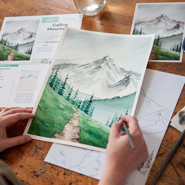 Calling Mountain Watercolor Project