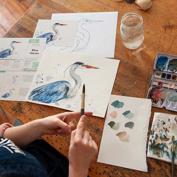 Landscape Lines Watercolor Kit– Let's Make Art