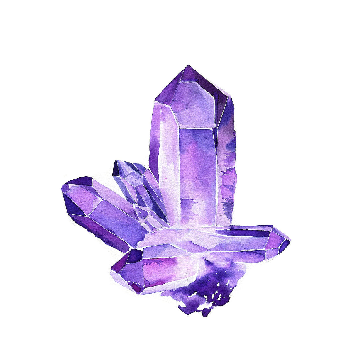 Amethyst clusters