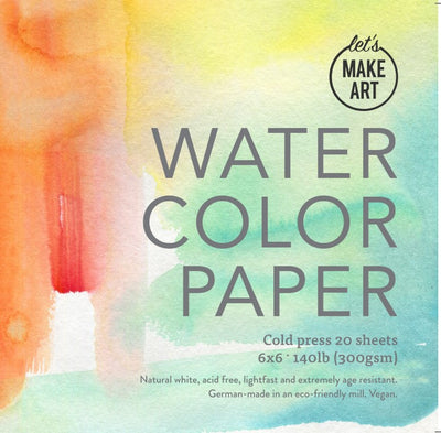 Let's Make Art Watercolor Paper Pad - 9x12