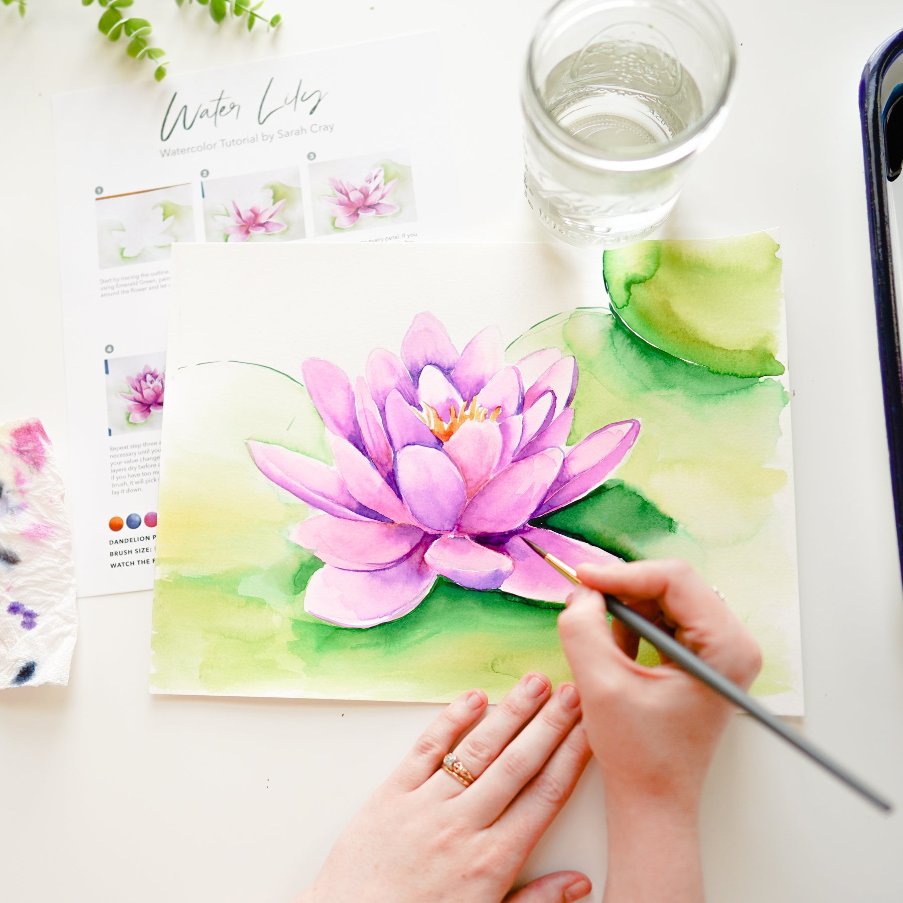 Water Lily Watercolor Kit Let S Make Art